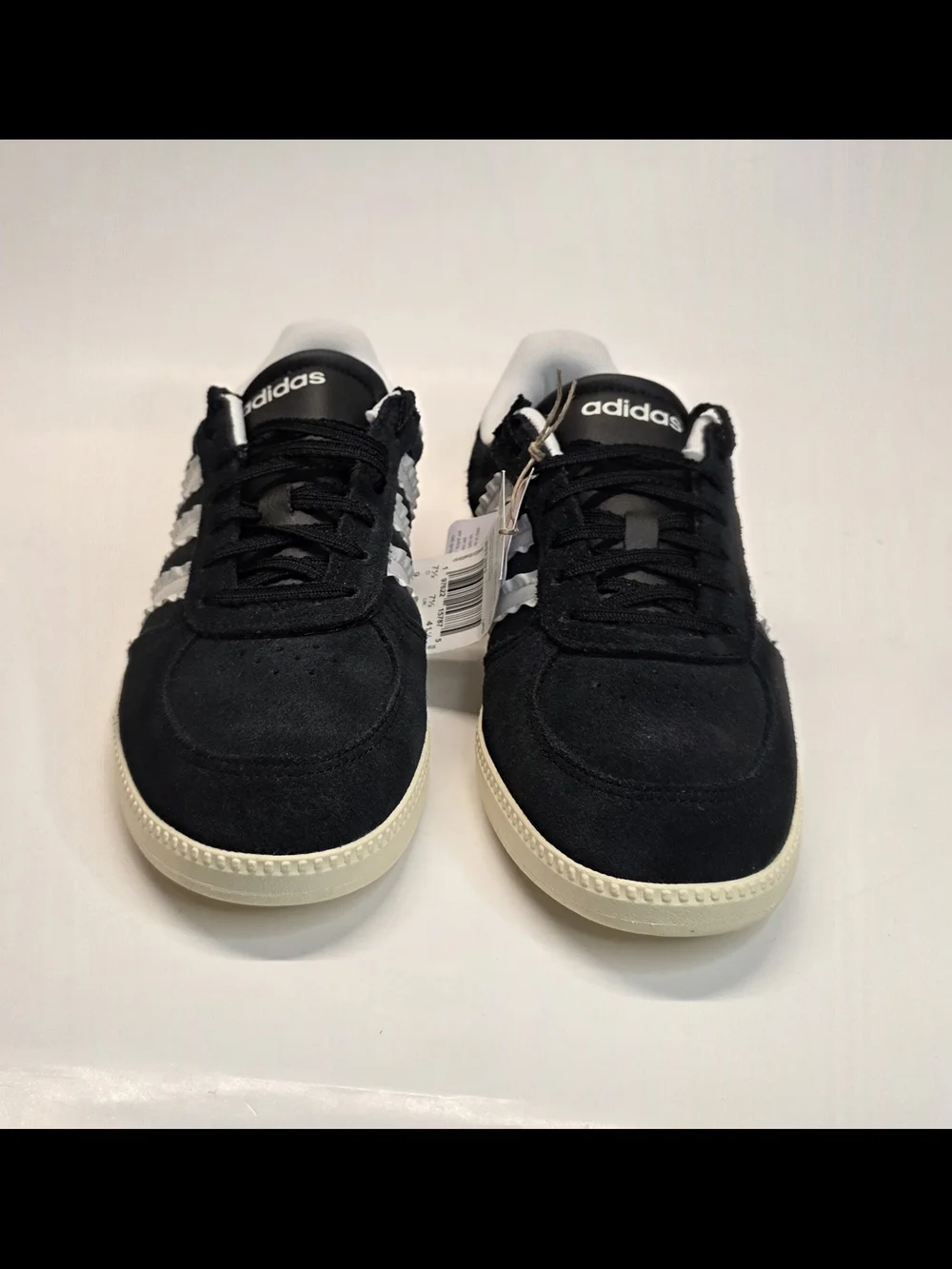 New adidas Breaknet Sleek Black Sneakers White Stripes  Women's Size 9